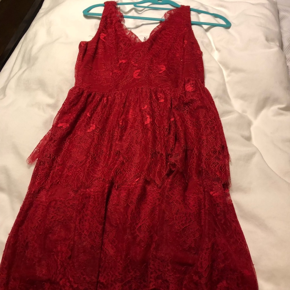 Red lace lulu dress